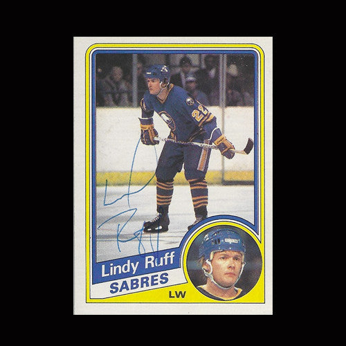 Lindy Ruff Buffalo Sabres Autographed Card