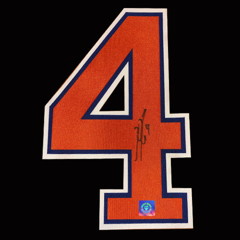 Kris Russell Autographed Edmonton Oilers Jersey Number