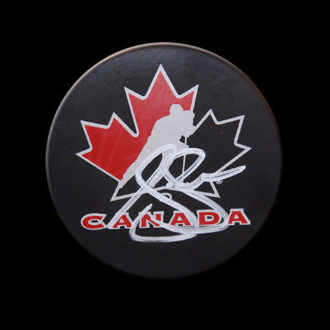 Joe Sakic Team Canada Autographed Puck