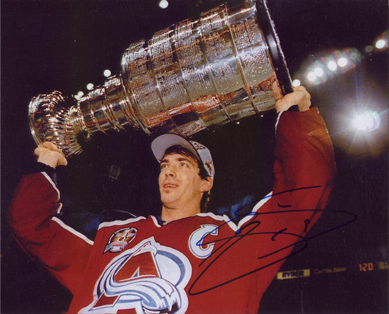 Joe Sakic Colorado Avalanche Autographed Stanley Cup 8x10 Photo