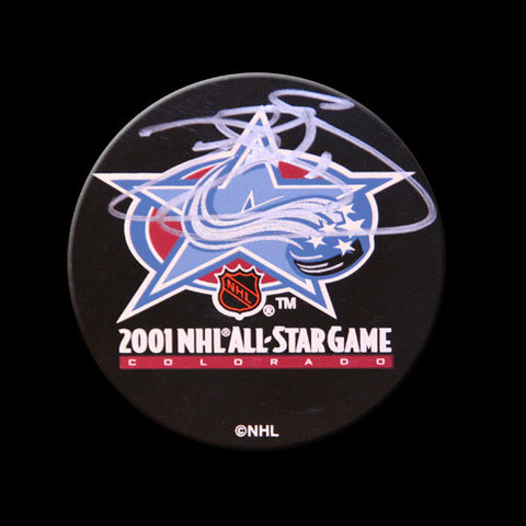 Joe Sakic 2001 NHL All-Star Game Autographed Puck