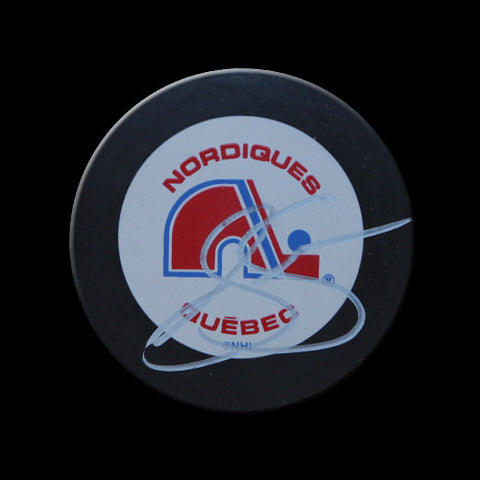 Joe Sakic Quebec Nordiques Autographed Puck