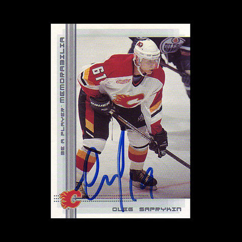 Oleg Saprykin Calgary Flames Autographed Card