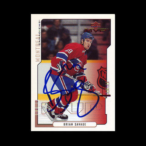 Brian Savage Montreal Canadiens Autographed Card