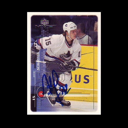 Peter Schaefer Vancouver Canucks Autographed Card