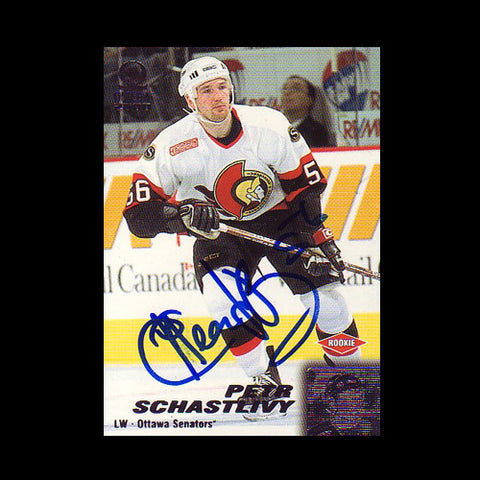 Petr Schastlivy Ottawa Senators Autographed Card