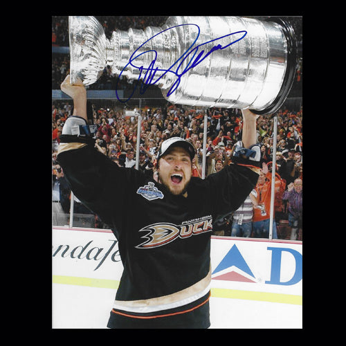 Teemu Selanne Anaheim Ducks Autographed Stanley Cup 8x10 Photo