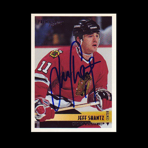 Jeff Schultz Chicago Blackhawks Autographed Card