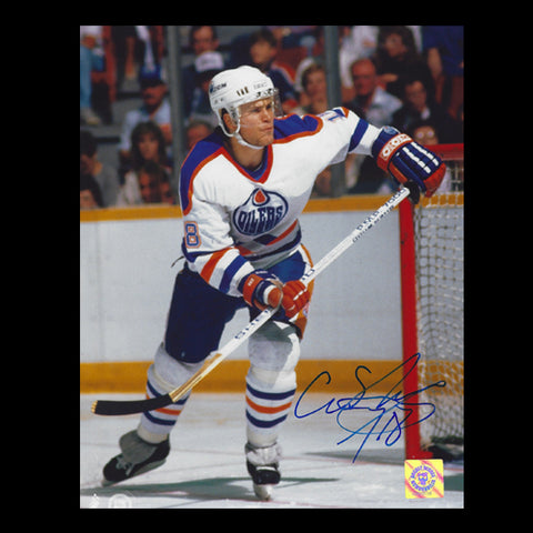 Craig Simpson Edmonton Oilers Autographed Skating 8x10 Photo