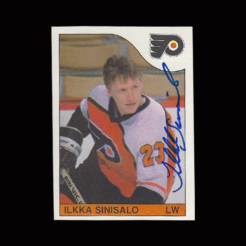 Ilkka Sinisalo Philadelphia Flyers Autographed Card