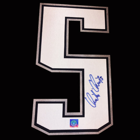 Ladislav Smid Autographed Edmonton Oilers Jersey Number