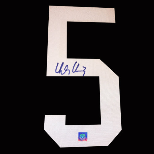 Ladislav Smid Autographed Edmonton Oilers Jersey Number