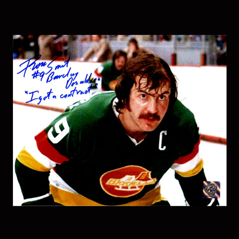 Ross Smith aka. "Barclay Donaldson" Blades Autographed Face-off 8x10 Photo w/ Inscription