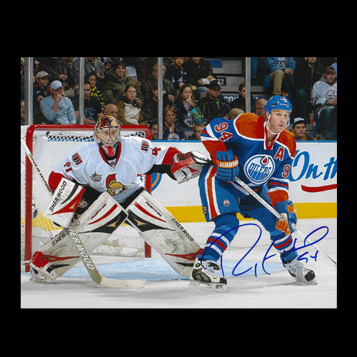 Ryan Smyth Edmonton Oilers Autographed In His Office 8x10 Photo