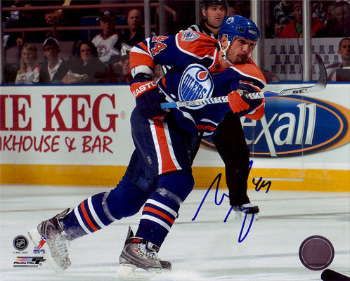 Sheldon Souray Edmonton Oilers Autographed Slapshot 8x10 Photo - Clearance
