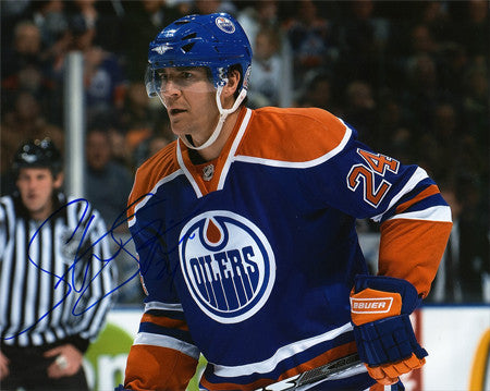 Steve Staios Edmonton Oilers Autographed Attention 8x10 Photo
