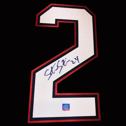 Steve Staios Autographed Edmonton Oilers Jersey Number