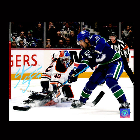 Shane Starrett Edmonton Oilers Autographed Breakaway 8x10 Photo