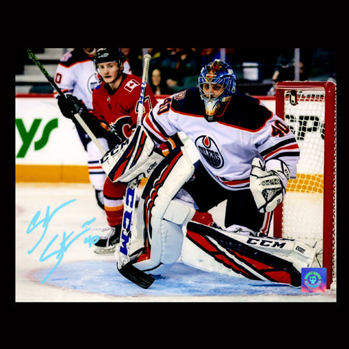 Shane Starrett Edmonton Oilers Autographed Focus 8x10 Photo