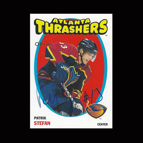 Patrik Stefan Atlanta Thrashers Autographed Card