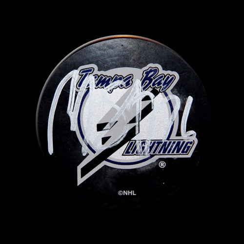 Martin St. Louis Tampa Bay Lightning Autographed Puck