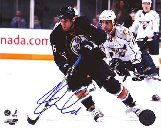 Jarret Stoll Edmonton Oilers Autographed Cutting 8x10 Photo