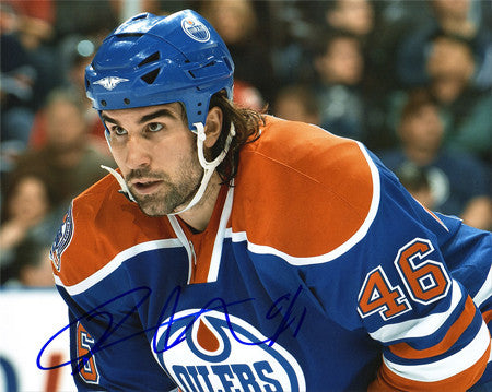 Zach Stortini Edmonton Oilers Autographed Close-Up 8x10 Photo