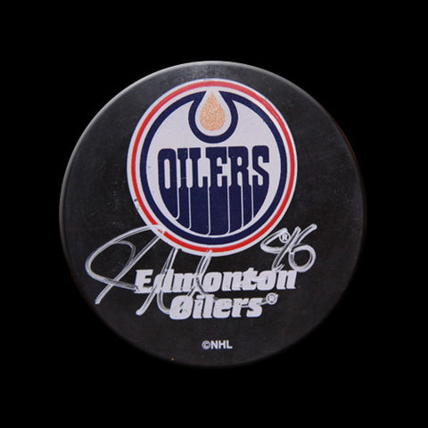 Zack Stortini Edmonton Oilers Autographed Puck