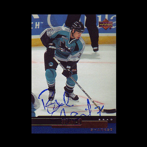 Brad Stuart San Jose Sharks Autographed Card