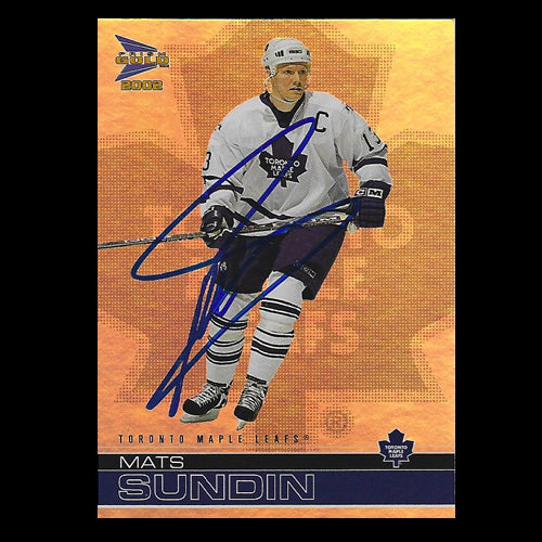 Mats Sundin Toronto Maple Leafs Autographed Card