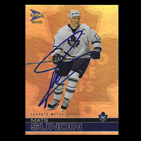 Mats Sundin Toronto Maple Leafs Autographed Card