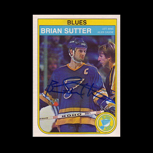 Brian Sutter St. Louis Blues Autographed Card