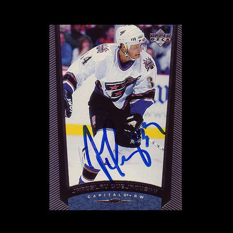 Jaroslav Svejkovsky Washington Capitals Autographed Card