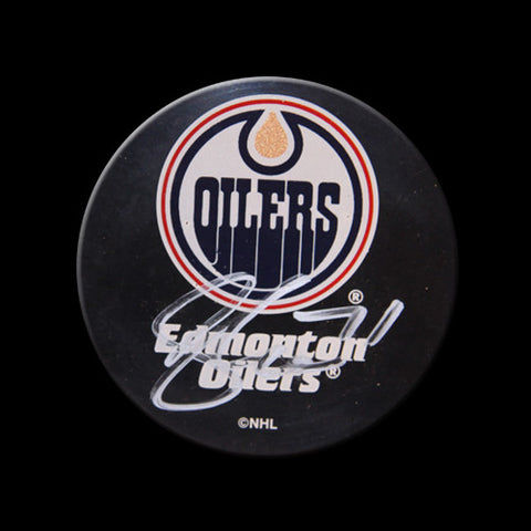 Petr Sykora Edmonton Oilers Autographed Puck
