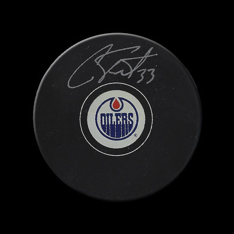 Cam Talbot Edmonton Oilers Autographed Puck