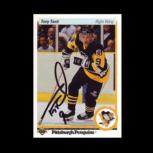 Tony Tanti Pittsburgh Penguins Autographed Card