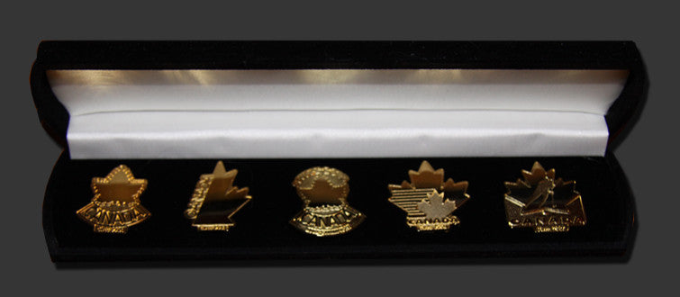 Team Canada 2002 Double Gold Champion Pin Set
