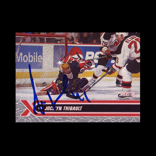 Jocelyn Thibault Montreal Canadiens Autographed Card
