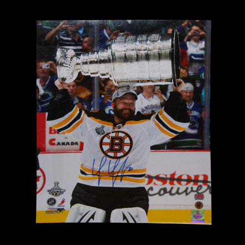 Tim Thomas Boston Bruins Autographed Stanley Cup 16x20 Photo