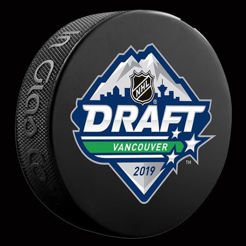 2019 Vancouver Draft Logo Souvenir Puck