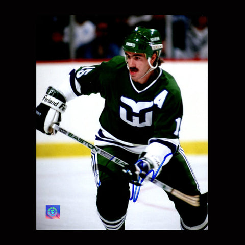 Dave Tippett Hartford Whalers Autographed Action 8x10 Photo
