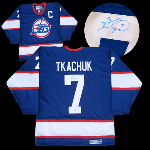 Keith Tkachuk Winnipeg Jets Autographed Blue CCM Jersey