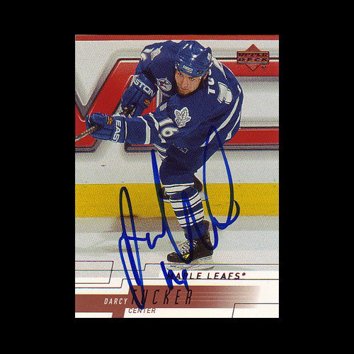 Darcy Tucker Toronto Maple Leafs Autographed Card