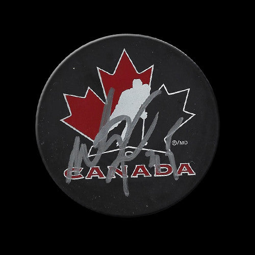 Marty Turco Team Canada Autographed Puck