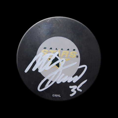 Marty Turco Dallas Stars Autographed Puck