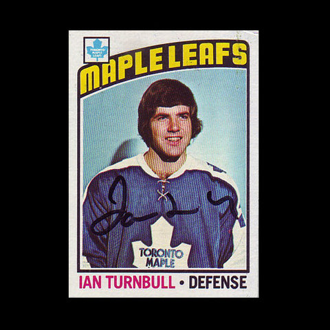 Ian Turnbull Toronto Maple Leafs Autographed Card