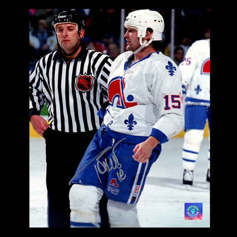 Tony Twist Quebec Nordiques Autographed 8x10 Photo