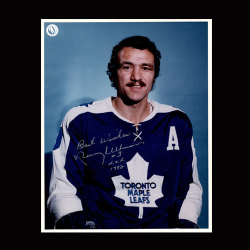 Norm Ullman Toronto Maple Leafs Autographed Profile 8x10 Photo w/HOF Inscription