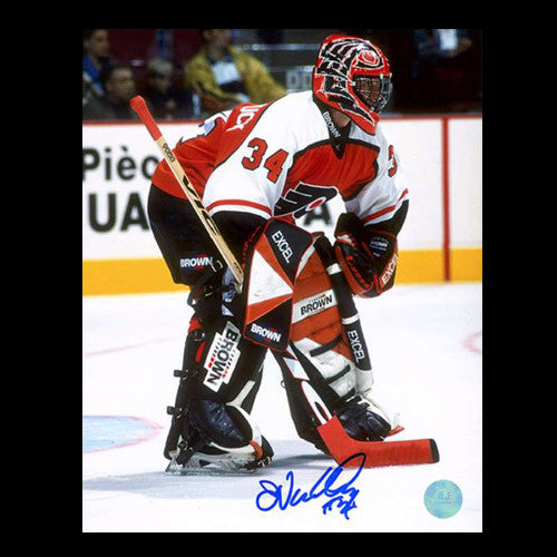 John Vanbiesbrouck Philadelphia Flyers Autographed Pose 8x10 Photo