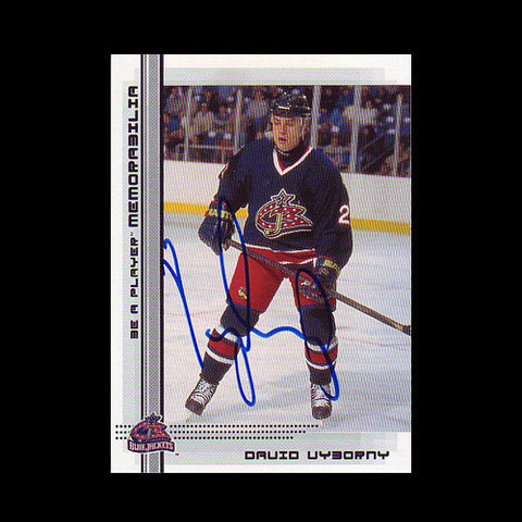 David Vyborny Columbus Blue Jackets Autographed Card